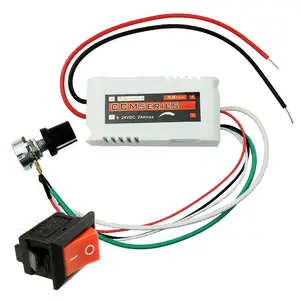 DC 12V PWM Motor Speed Control Controller For Fan Pump Oven BlowerとSwitch