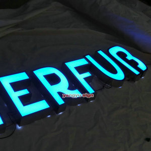 Cadre en acier inoxydable LED Panneaux de lettres en acrylique personnalisés 3D pour publicité extérieure avec logo d'<span class=keywords><strong>entreprise</strong></span> <span class=keywords><strong>Panneau</strong></span> de lettres pour hôtel - Product Image 5