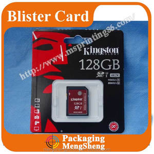 Pvc Trượt Tùy Chỉnh Thẻ Nhớ Bao Bì Vỉ Bao Bì Micro Sd Hộp Nhựa Mỏng Thiết Kế Mới Carded Hình Thành Vỏ Sò - Product Image 3