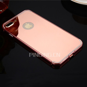 Custodia paraurti in metallo alluminio <span class=keywords><strong>oro</strong></span> di lusso per <span class=keywords><strong>iphone</strong></span> 14 13 <span class=keywords><strong>12</strong></span> 11 pro max, custodia a specchio per custodia <span class=keywords><strong>iphone</strong></span> 7 plus - Product Image 5