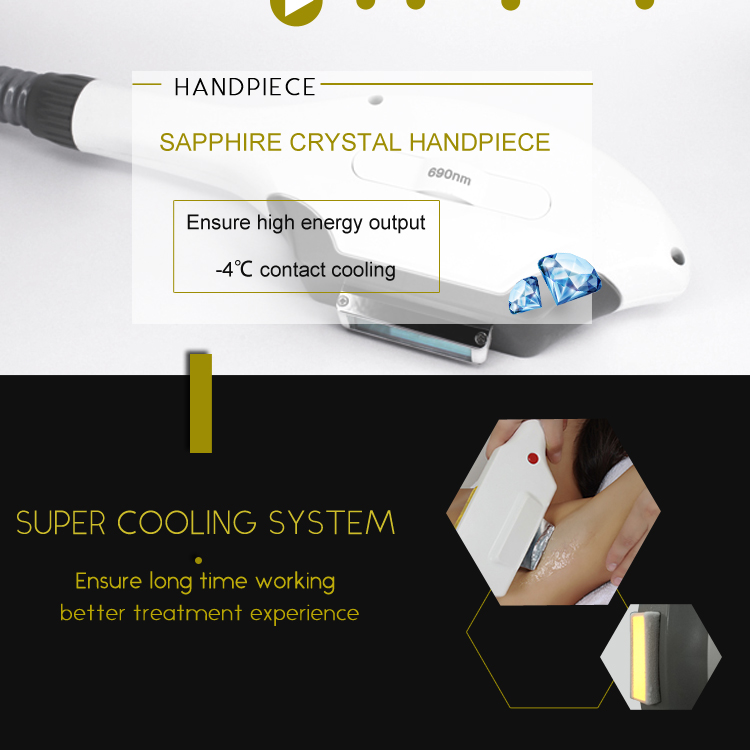 2 In 1 Aesthetics Shr Ipl Machine 430nm 530nm 1200nm Hair Removal Skin Care