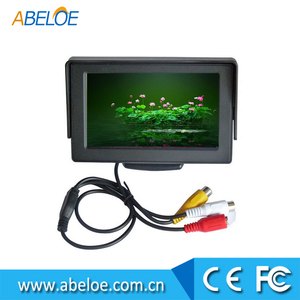 4.3 "TFT LCD HD con <span class=keywords><strong>2</strong></span> de canales de entrada de vídeo del coche del rearview del monitor del coche inversa para estacionamiento - Product Image 1