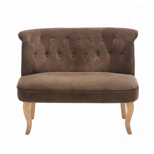 Poltrona a Due Posti <span class=keywords><strong>in</strong></span> Velluto <span class=keywords><strong>Rosa</strong></span> per Soggiorno, Design Tradizionale, Sedia Relax per Caffetteria o Hotel, Poltrona Decorativa o Fauteuil - Product Image 5