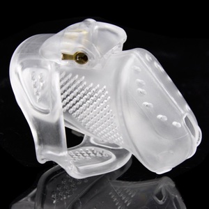 Dispositivo di castità <span class=keywords><strong>maschile</strong></span> gallo gabbia giocattoli sessuali in plastica gabbia di castità <span class=keywords><strong>maschile</strong></span> con anello del pene - Product Image 5