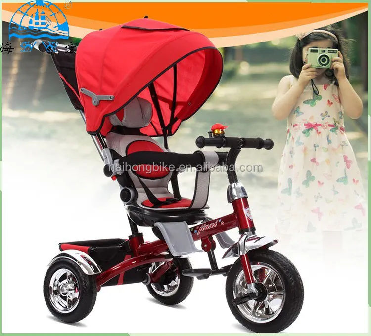 الصين الصانع الأصفر الصلب عجلة أطفال ثلاثية/ثلاث عجلات دراجة أطفال مع تعليق