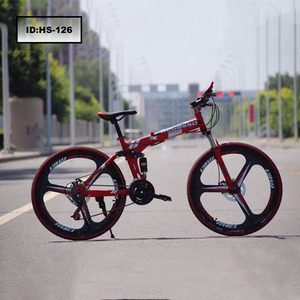 Bicicleta de <span class=keywords><strong>Montaña</strong></span> de 21 Velocidades Directo de Fábrica, Bicicleta de Una Velocidad con Freno de Disco Doble de 26/24 Pulgadas, Bicicleta Plegable para Estudiantes - Product Image 6