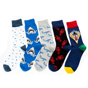 Chaussettes en tissu imprimé d'animaux, personnalisées, avec faible quantité minimale de commande mc