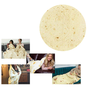 2019 nouveau design Personnalisé <span class=keywords><strong>Meilleur</strong></span> Prix Doux En Peluche Taco Tortilla Burrito Couverture - Product Image 4