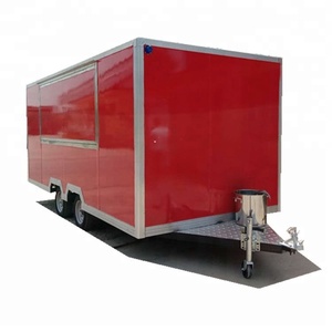 High quality outdoor food cart safe and durable fast food trailer CE approved mobile food trucks with ISO