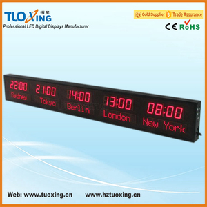 1.8 بوصة <span class=keywords><strong>5</strong></span> أسماء المدن العالم التوقيت الساعات - Product Image 4