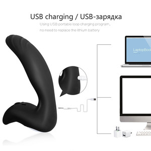 USB ricaricabile in Silicone prostatico massaggiatore 10 velocità Mute Sexo anale P Spot vibratore per adulti giocattoli del sesso per uomo culo masturbatore - Product Image 4
