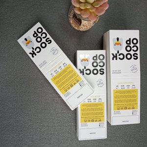 Bán Buôn Tùy Chỉnh In Vớ Gấp Bao Bì Giấy Nhãn Tiêu Đề Thẻ Socks <span class=keywords><strong>Hang</strong></span> <span class=keywords><strong>Tags</strong></span> - Product Image 3