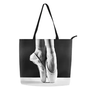 2023, Прямая поставка с фабрики, дизайнерская сумка через плечо, Женская сублимационная Сумка-тоут для балета
