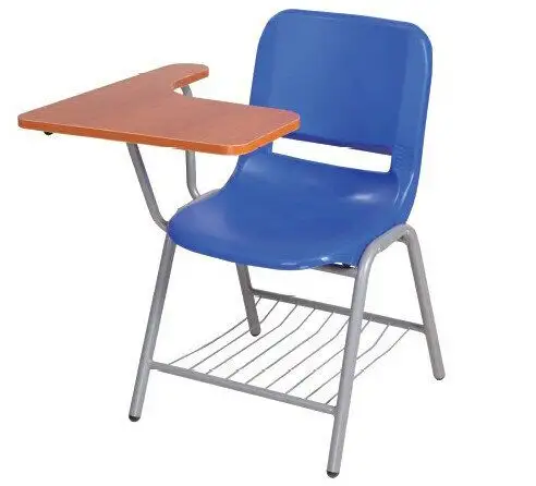 พับศึกษาเก้าอี้ writing pad เก้าอี้โรงเรียนพร้อมแผ่นเขียนนักเรียนเก้าอี้ writing board