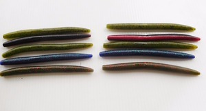 Señuelo de Pesca de Agua Dulce para Lubina, Cebo de Gusano Impregnado, Señuelo de Plástico Suave para Rí<span class=keywords><strong>o</strong></span> y Lago - Product Image 2