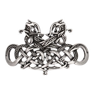 ปิ่นปักผมโลหะของ<span class=keywords><strong>ผู้หญิง</strong></span>พร้อมมังกรคู่นอตเซลติกอักษรรูนไวกิ้ง-<span class=keywords><strong>สไลด์</strong></span>บนผมคลิปผมเครื่องประดับ<span class=keywords><strong>ผม</strong></span>ที่ทันสมัย - Product Image 4