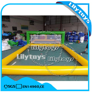 Inflatable volleyball court play games of the sport sea water for selling - Product Image 3