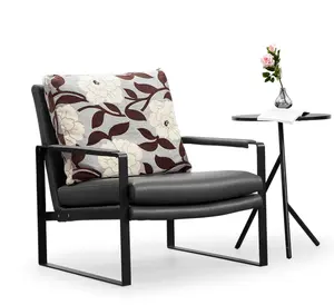 Новейшая мебель для гостиной, сиденье из искусственной кожи, тканевая Подушка, современное кресло для отдыха