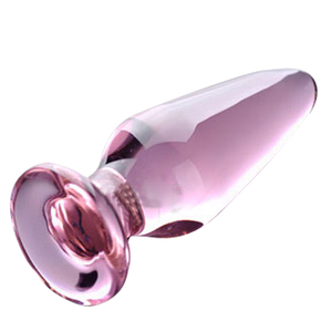 Erwachsenen-Sharing-Kristallpenis Vaginaler Rosa Transparenter Glas-<span class=keywords><strong>Dildo</strong></span> Analplug Butt <span class=keywords><strong>Plug</strong></span> - Product Image 4