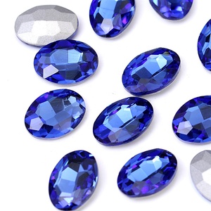 Blinginbox vente en gros de forme ovale diverses couleurs Point arrière verre fantaisie pierre pour vêtements - Product Image 6