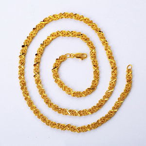 Collier <span class=keywords><strong>en</strong></span> or 24K, <span class=keywords><strong>pour</strong></span> femmes, modèle spécial, dubai, livraison gratuite - Product Image 1