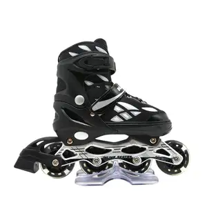 Patinete infantil com design de 4 rodas, skate inline ajustável para crianças, patins inline com ângulo agressivo, novo design, 2022