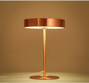 Mới Nhất Đơn Giản Hiện Đại Phong Cách Hoàn Toàn Bằng Kim Loại E27 Cạnh Giường Và Văn Phòng Dẫn Đèn Bàn - Product Image 3