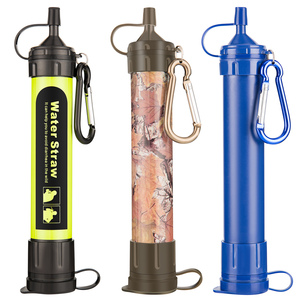 Camping Hiking Personal Portable Water Filter Straw &amp;Water Filter Straw Outdoor <strong>Survival</strong>