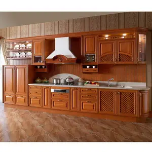 Ready to Assemble Kitchen Cabinets Wood China with Solid Wooden OPPEIN Full Bullnose CLASSIC Traditional