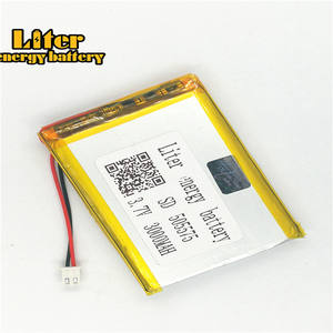 Plug <span class=keywords><strong>2</strong></span>.5-<span class=keywords><strong>2</strong></span> P 3.7 V 505575 mah 3000 lithium polymer lipo rechargeable battery li ion Solar lithium battery with PCM - Product Image 3