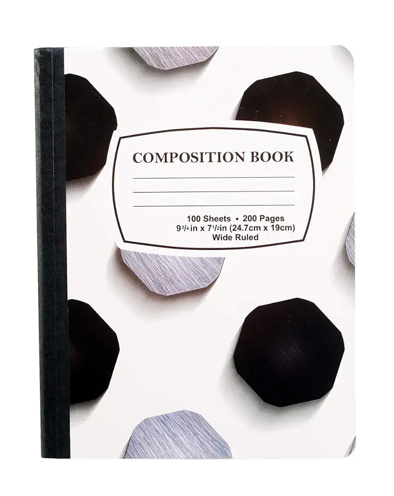 24,7*19cm 100 hojas de papel al por mayor de tapa dura escuela cuaderno composición nota libro