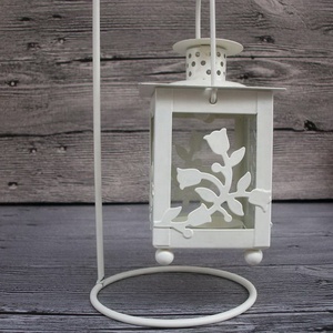 Europea-style--Hanging Glass <strong>Metal</strong> <strong>Lantern</strong> Candle Holder Candle Stick <strong>Lantern</strong> - Product Image 3