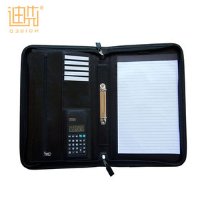Carpeta de archivos de escritorio ducument cartera con calculadora solar - Product Image 1