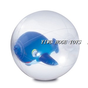 PVC Sommer-Spaß Aufblasbarer 3D-Tier-Strandball mit Fisch im Inneren - Product Image 6