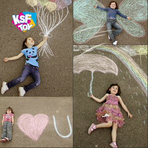 Ensemble de dessin et de <span class=keywords><strong>peinture</strong></span> en plastique éducatif KSF avec <span class=keywords><strong>craie</strong></span> effaçable et lavable pour enfants - Product Image 2