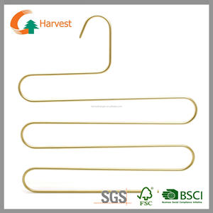 Golden Metal Silk Scarf und <span class=keywords><strong>Tie</strong></span> <span class=keywords><strong>Hanger</strong></span> Premium Haken & Schienen für bequeme Aufbewahrung - Product Image 2