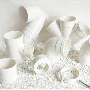 UPVC PVC water drainage Pipe Fittings ISO standard