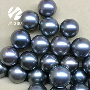 Allentato grigio colore nero non forata perle di tahiti in forma rotonda availabe formato da 9 millimetri fino a 15mm