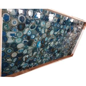 أفضل الأسعار شفافة الأحجار شبه الكريمة بالجملة الأزرق العقيق الرخام في الصين - Product Image 3