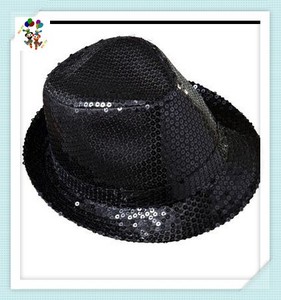 Disfraz de fiesta burlesco para adultos <span class=keywords><strong>y</strong></span> niños, gorros de lentejuelas de Color rosa, HPC-2630 - Product Image 5