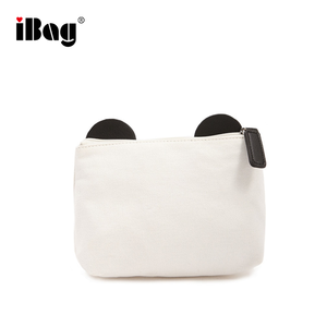 Usine Promotion Toile Fermeture À Glissière Dessins Animé Panda <span class=keywords><strong>Noir</strong></span> <span class=keywords><strong>et</strong></span> <span class=keywords><strong>Blanc</strong></span> Visage Cosmétique <span class=keywords><strong>Sac</strong></span> - Product Image 2