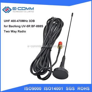 Hi-<span class=keywords><strong>q</strong></span> שתי דרך רדיו VHF UHF SMA מגנטי נייד אנטנה UT-108UV עבור CB רדיו ווקי טוקי UV-5R UV-B5 UV-B6 GT-3