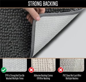 <span class=keywords><strong>Tapis</strong></span> de bain moderne en microfibre <span class=keywords><strong>Tapis</strong></span> en peluche parfait pour baignoire douche <span class=keywords><strong>Tapis</strong></span> de sol en chenille fabriqué à la machine pour salle de bain - Product Image 2