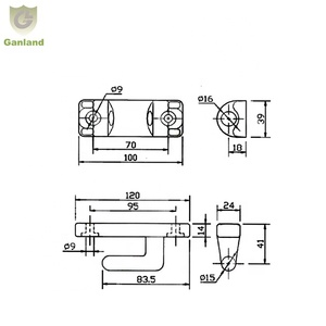 บานพับเหล็กขึ้นรูปสำหรับรถดัมพ์ GL-13149 TIR - Product Image 4