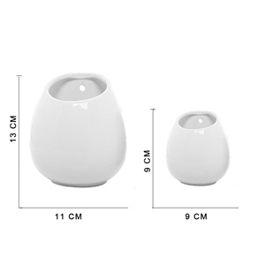 Home Decorate Ceramic <strong>Wall</strong> <strong>Mounted</strong> Hanging Flower Vase Holder <strong>Plant</strong> Pots - Product Image 5