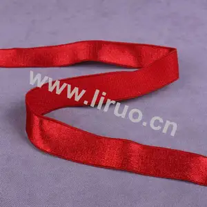 3/8" Colorful Plush Satin Nylon Bra Elastic Webbing