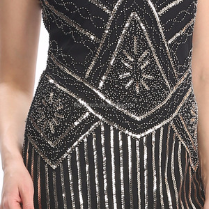 Paillettes Perles Années 1920 Flapper Robe Gatsby <span class=keywords><strong>Charleston</strong></span> Festival Party Costume - Product Image 6
