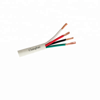 Câble de haut-parleur HIFI sans oxygène OFC à 4 conducteurs torsadés 10/12/14/16/18 AWG, câble audio intérieur PVC LSZH