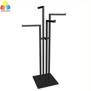 De las mujeres de la <span class=keywords><strong>moda</strong></span> de la tienda de metal de 4 colgando ropa venta al por menor de visualización bastidores soporte - Product Image 5