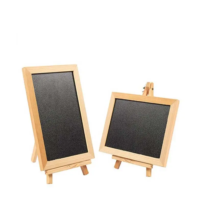 Holz Gerahmte Tafel Dekorative Abnehmbare Chalk Board mit Staffelei Stehen